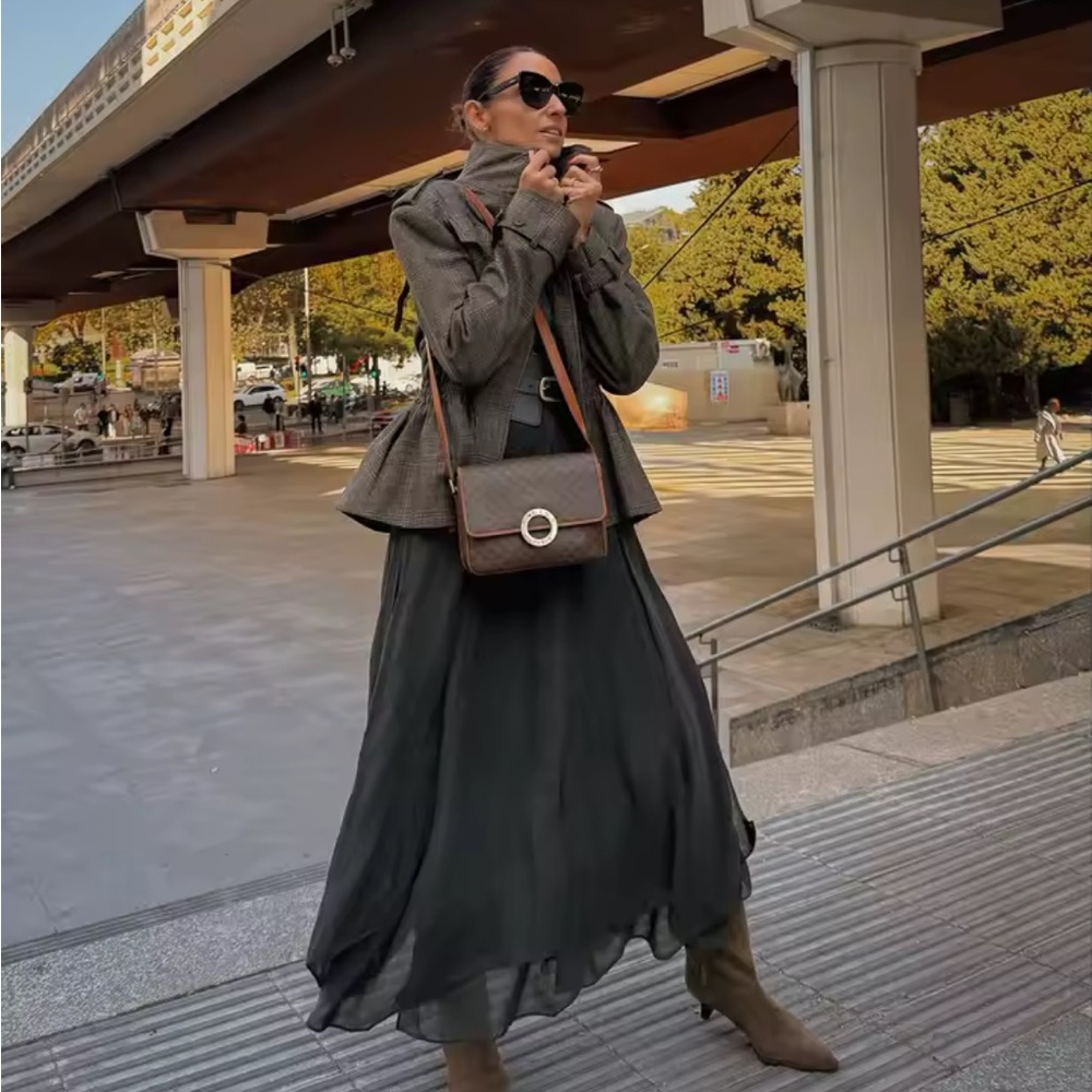 Zara Plaid Wool Blend Jacket ZW Collection - Picture 3 of 16